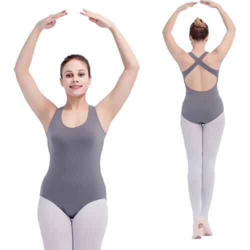 Retail Wholesale Black,Red and More Colors Cotton/Lycra Crisscross Back Tank Ballet Dancing Leotards for Ladies and Girls