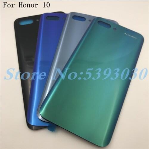 3D Glass Back Battery Cover Case Rear Housing Cover Rear Door Cover With Adhesive Sticker For Huawei Honor 10