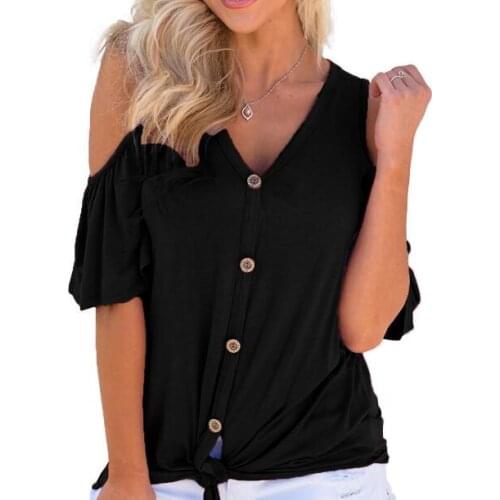 Womens Short Sleeve Loose Top Blouse T Shirt One Size