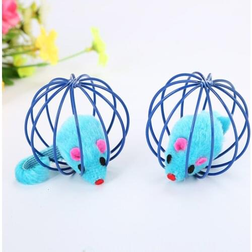 1pc Cat Scratch Ball Toys Cat Interactive Toys Simulated Mouse Rat Mice Cage Kitten Toy Funny Cat Toys Pet Accessories Random