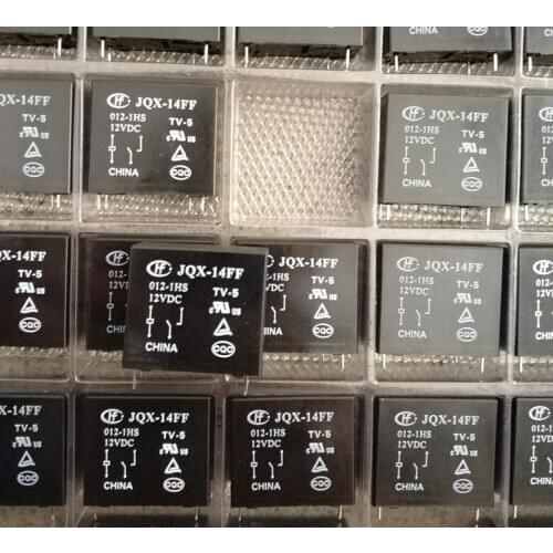 100pcs Brand New & Original Relay JQX-14FF-012-1HS 12VDC a Set of Normally Open 4-Leg 10A