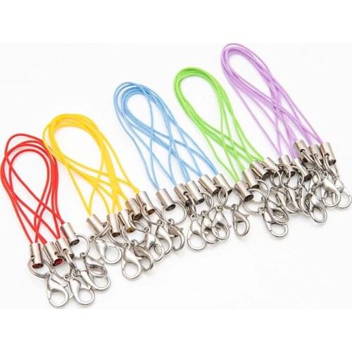 20pcs Universal Strap Lanyard For phone charm CellPhone Camera Keychain Pendant DIY Rope Handmade Jewelry Accessories