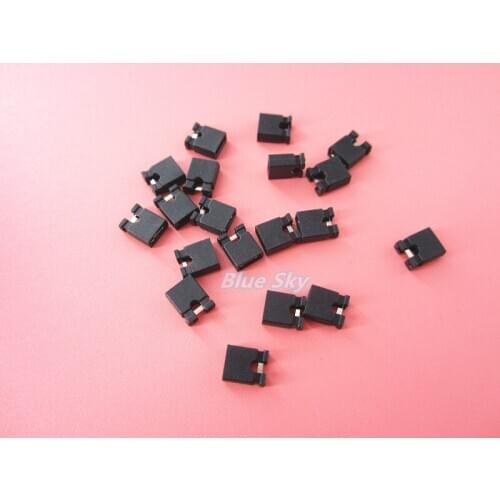 2000pcs 2.54mm Standard Circuit Board Jumper Cap (black) For