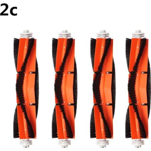 4PCS Washable Sweeping robot Accessories Main bursh For xiaomi mijia Mi Robot Vacuum mop 2c Robot Vacuum Cleaner Parts Kits