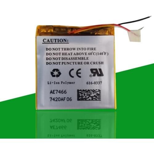 616-0337 370mAh Battery For Apple iPod Nano 3 3rd 3Gen Batterie Nano3rd Nano3 MP3 8GB 4GB MP4 Accumulator AKKU