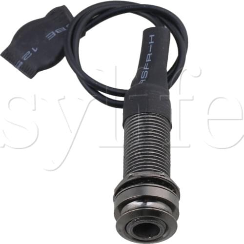 Black Erhu Microphone Cable Adapter Metal and Plastic Urheen Pickup