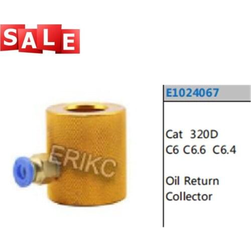 Common Rail Injector Nozzle Oil Return Collector E1024067 for CAT Caterpillar 320D C6 C6.6 C6.4