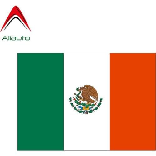 Aliauto Creative Funny Car Sticker Automobile Accessories Mexico Flag Accessories Waterproof Sunscreen Decal PVC,10cm*7cm