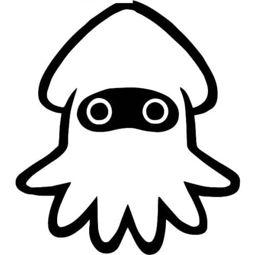 Creative Cute Little Squid Cartoon Car Stickers PVC Personality Fashion Auto Windows Exquisite Decals Waterproof Decoration