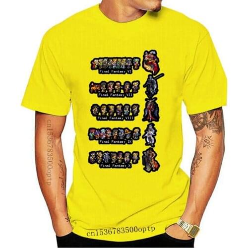 New Final Fantasy VI to X T shirt final fantasy vi final fantasy vii fantasy final fantasy x final fantasy vi to x