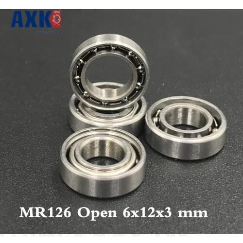 2021 New Arrival Time-limited Steel Rolamentos Ball Bearing Free Shipping 50 Pcs Open Type Mr126 Bearings 6x12x3 Mm