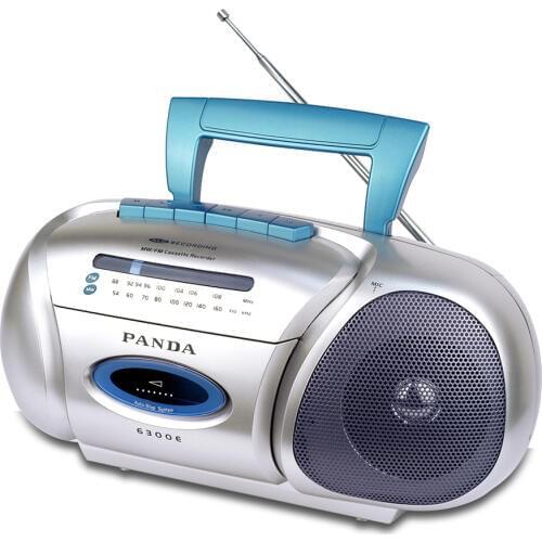PANDA 6300E Small size Learn to use Triple play Tape Recording Radio