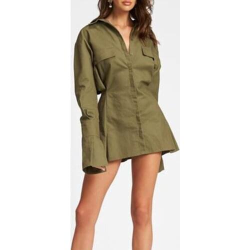 New Arrivals Women Shirt Dresses Long Flare Sleeve 2020 New Fashion Women Clothing Dress Ladies Festival Outfit