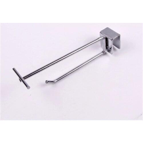 20cm Metal tube shelf double hooks supermarket shop store commodity holder hanger shelf accessory rack furniture accessories