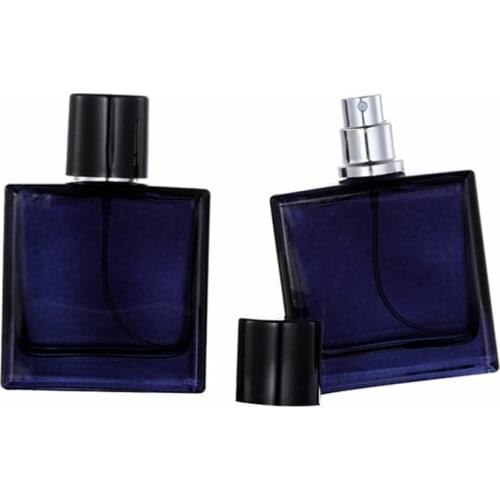 30ml 50ml Empty Glass Perfume Bottles Wholesale Square Spray Atomizer Refillable Bottle Scent Case With Travel Size