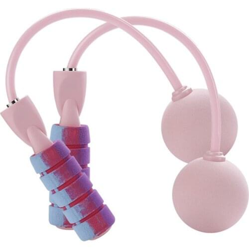 2021 Web Celebrity New Graffiti Bearing Rope Skipping Cordless Adult Fitness Equipment Indoor Silent Big Ball Style