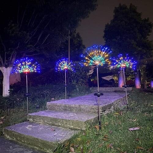Solar Explosion Light Outdoor Waterproof Garden Peacock Lawn Light Fairy Garden Decoration Lawn Landscape Lamp Holiday Light