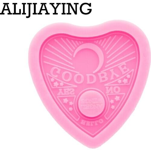 DY0336 Super Glossy Ouija Board Hearts Silicone Mold Epoxy Craft Molds DIY for Badge Reel Customize Resin Crafting Mould