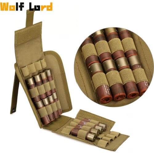 Tratical Pouch Hunting Shell Bag 12 Gauge 25 Round Edc Molle Magazine Pouch Bullets Pack Airsoft Shooting Hunting Accessaries