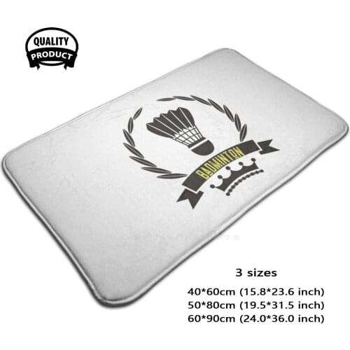 Badminton Comfortable Door Mat Rug Carpet Foot Pad Badminton Lover Badminton Player Badminton Funny Love Badminton Badminton