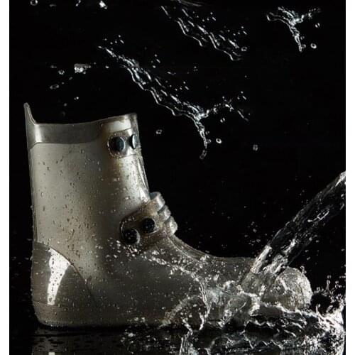 Thickened Waterproof Silicone Shoe Cover Shoes Woman Rain Boots Men Covers Outdoor Anti-slip Reusable Shoe Protector Covering