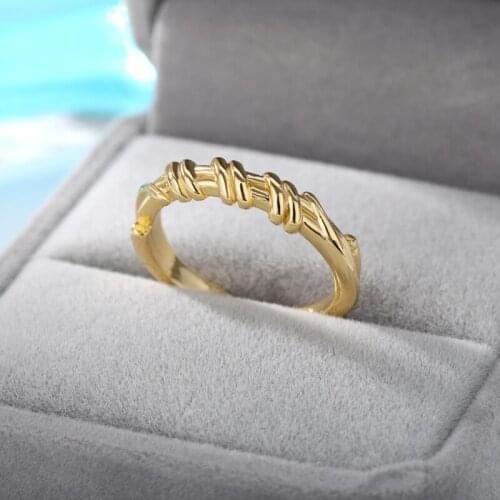Vintage Spiral Rings For Women Stainless Steel Ring Cute Binding Ring Birthday Gifts for Couple Friend Party Jewelry 2021