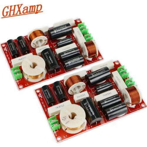 GHXAMP 150W Bookshelf Speaker Crossover 2 Way HIFI Treble Woofer Frequency Divider 18dB/oct For 8"10" inch Speaker High-end 2PCS