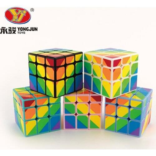 YongJun Unequal Magic Cube 3x3 Speed Professional Childrens Puzzle Adults Educational Kids Toys Anti-stress Smooth Cubos