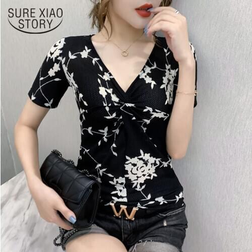 2020 New Summer Fashion Temperament Slim V-neck Printed Stitching Short Sleeve Womens Shirts Python Pattern Streetwear 9888