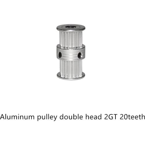 3d printer timing pulley double end 2GT 20teeth bore 5mm 6mm 6.35mm 8mm
