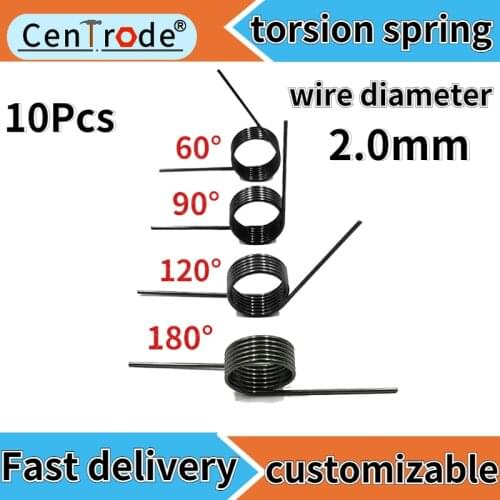 Torsion spring Wire diameter 2.0mm V-type spring torsion spring small torsion spring Angle 180/120/90/60 degree