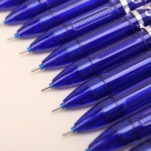 12Pcs Creative 0.5mm Magic Erasable Gel Pens Blue Ink Office Student Stationery