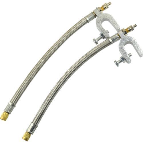 2 X Tyre Valve Extension Flexible Tire Wheel Bus Truck Transit Adaptors Vastago de valvula del neumatico extension