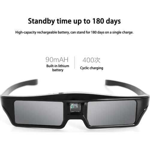 3D Active Shutter Glasses DLP-LINK 3D glasses for Xgimi Z4X/H1/Z5 Optoma Sharp LG Acer H5360 Jmgo BenQ w1070 Projectors