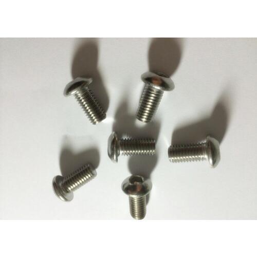 Free Shipping 15pcs/Lot Metric M6x10mm Stainless Steel Button Head Hex Socket Cap Screws Bolts