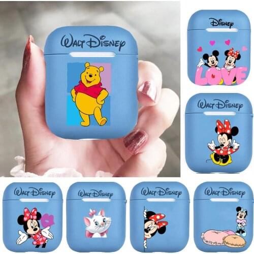 Disney Minnie Mouse MickeyPattern Case for Airpods Pro 1/2 Cover Protective Earphone Cases Headphones Funda Protective For Airpo