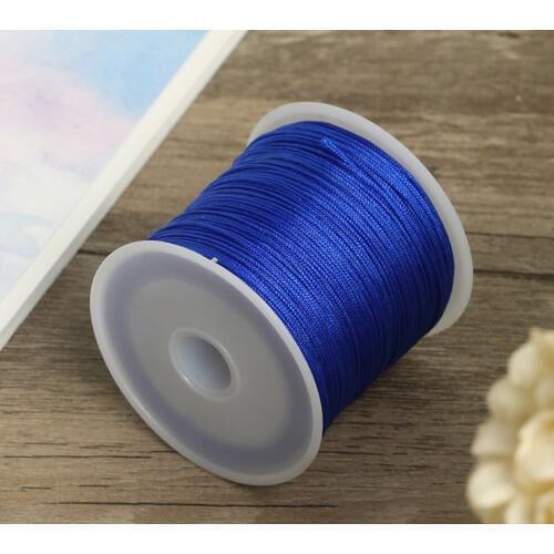 50M/Spool 0.8mm Royal Blue Color Cotton Cord Nylon Cord Thread String DIY Beading Braided Bracelet Jewelry Making