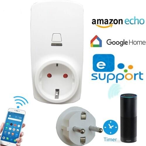 Intelligence WIFI Socket European regulations Long-range control Switch timing Alexa Google home European standard German