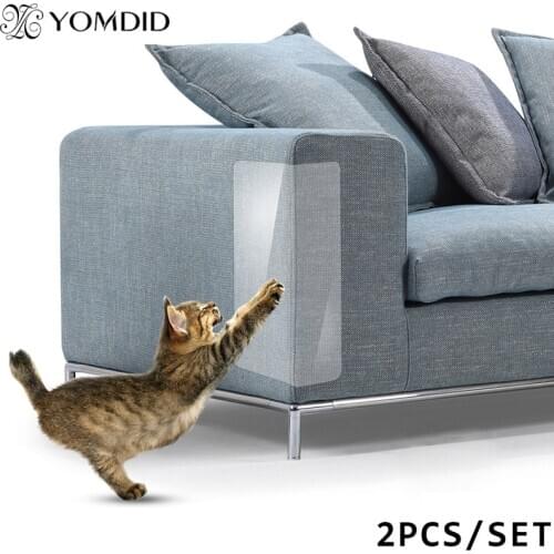 2Pcs/set Pet Cat Large Scratch Guard Mat Cats Scratching Guard Post Furniture Sofa Cover Protector Pads For Leather Chairs