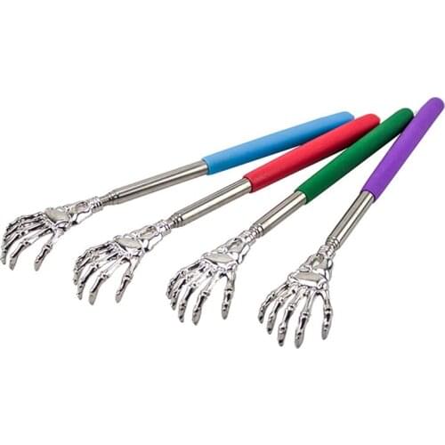1 Pc Telescopic Back Scratcher Tool Stainless Steel Claw Massager For Back Massage Promotion Tools For Blood Circulation Relax