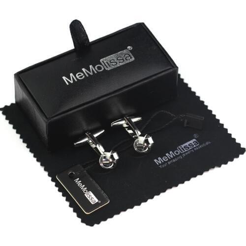 MeMolissa Cufflinks Luxury Single Knot Classical Design Cufflinks for Wedding Mens Jewelry