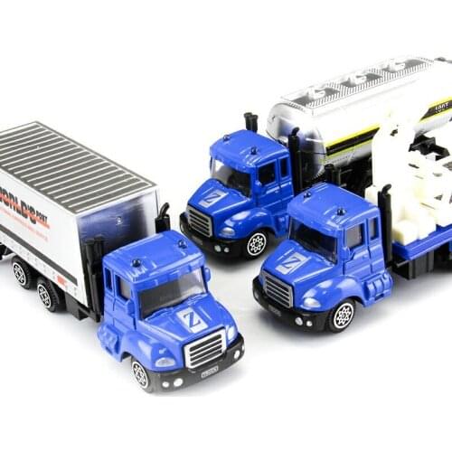 Simulation Car Alloy Car Excavator Vehicles Models Gas Tanker Truck Ambulance Sanitation Container Childrens Toy Car And Gifts