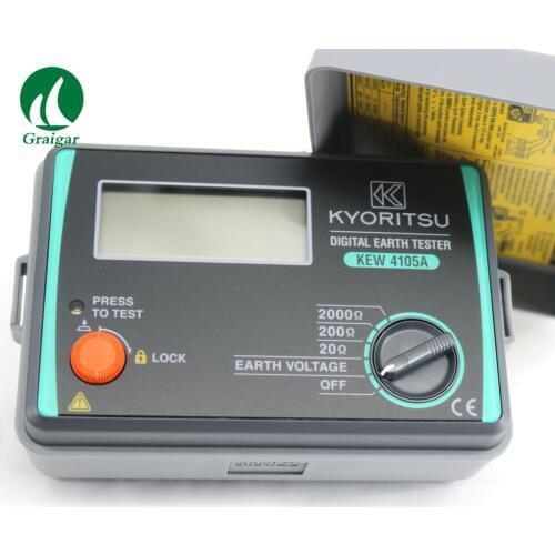 KYORITSU 4105A Digital Earth Tester Multimeter Resistance Meter With a Suitcase 4105A