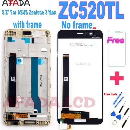 5.2" Original For ASUS Zenfone 3 Max ZC520TL X008D LCD Display Touch Screen Digitizer Assembly with Frame For ASUS ZC520TL LCD