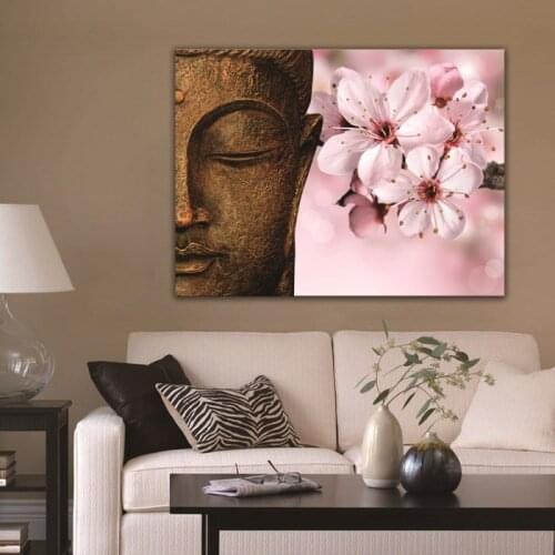 Prints Poster Wall Modular Artwork Picture Buddha Canvas Art Home Decor 1 Panel The Peach Blossom Living Room Modern Paintings