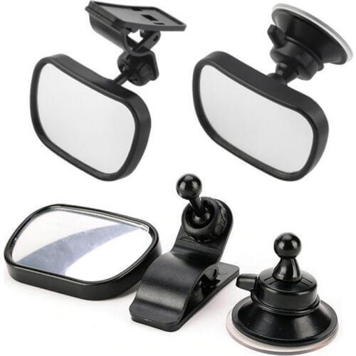 Adjustable Baby Car Mirror Car Back Seat Safety View Rear Baby Child Safety Mirror Clip And Sucker Mount Rearview Mirror