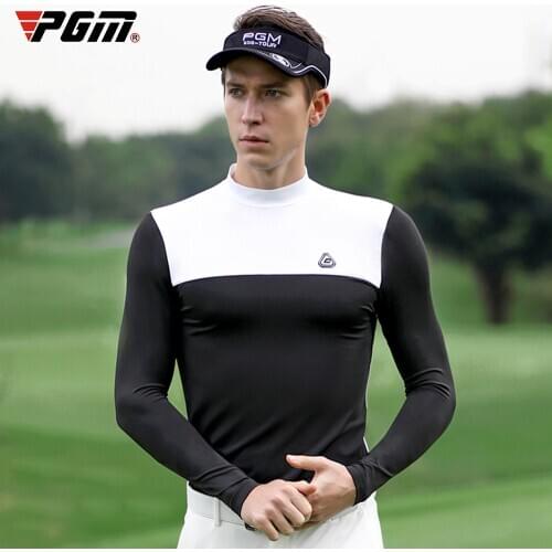 Pgm Long Sleeve Golf Shirts Mens Summer Sun-protection Anti-Sweat Tshirt Spring Autumn Underwear Golf Wear D9117