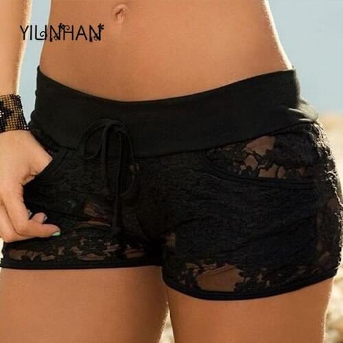 YILINHAN Sexy Black Mesh Seamless Womens Panties Plus Size2XL Red Lace Bow Underwear Bottom Womens Shorts Boxer Briefs Passion