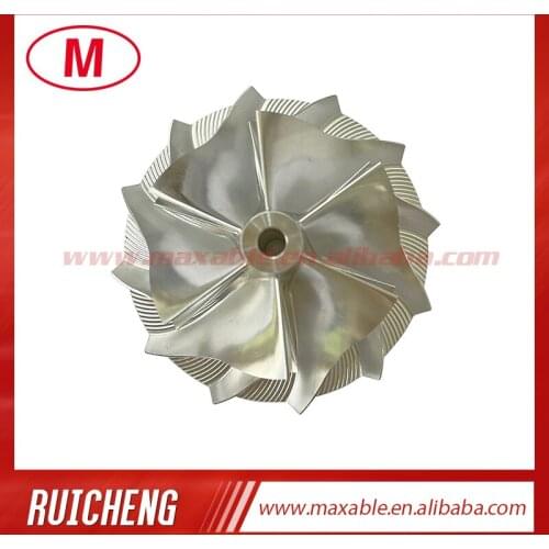 UNK 57.04/76.13 mm 6+6 blades Reverse high performance turbocharger billet/milling/aluminum 2618 compressor wheel