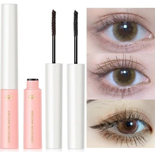 Waterproof Ultra-fine Brush Head Fine Mascara Quick-drying Curl Long-lasting Does Not Smudge Mascara Eyelash Extension Cosmetic